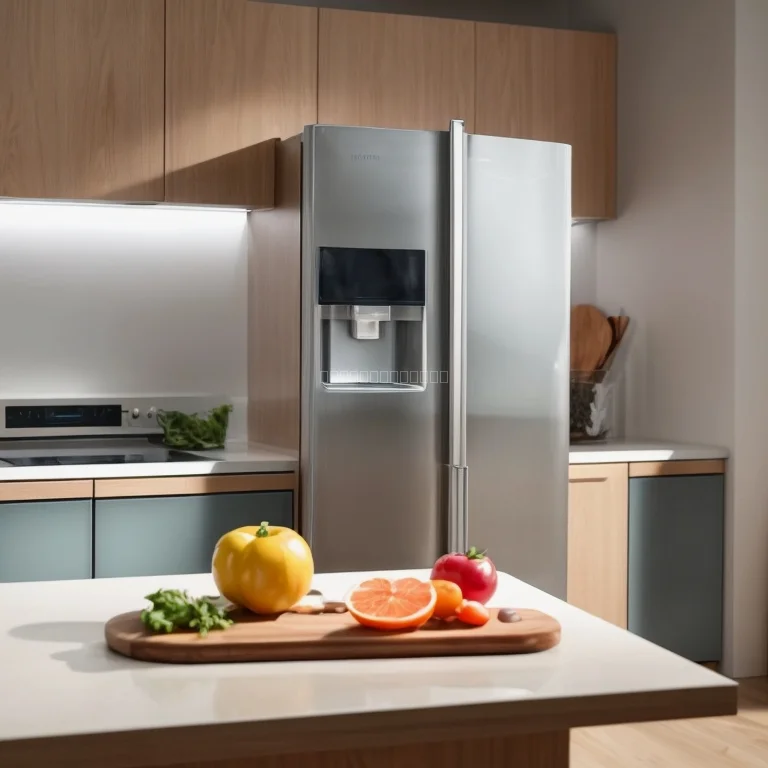 Intelligenter Kühlschrank mit KI-Display